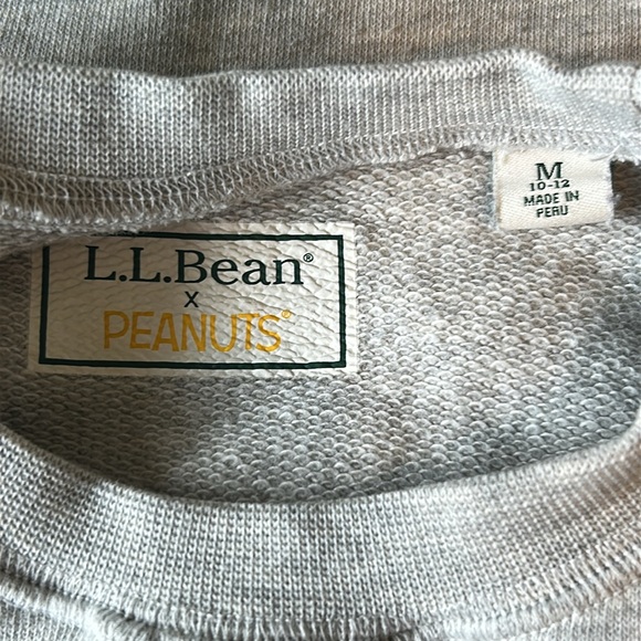 L.L.Bean Little Kids' L.L.Bean X Peanuts Crew Sweatshirt M 10-12 - Picture 5 of 6